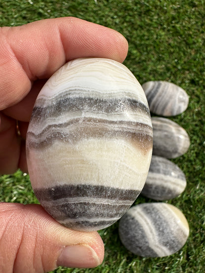 Calcite Zebra Palm Stones