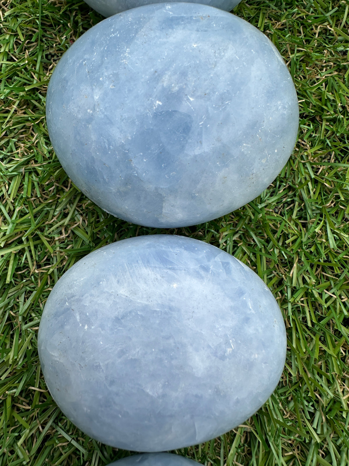 Calcite Blue Palm Stones