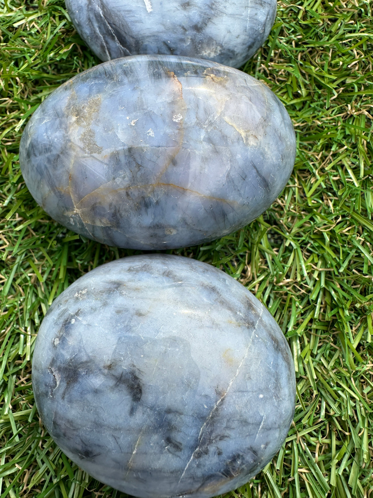 Opal Blue Palm Stones