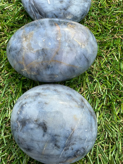 Opal Blue Palm Stones