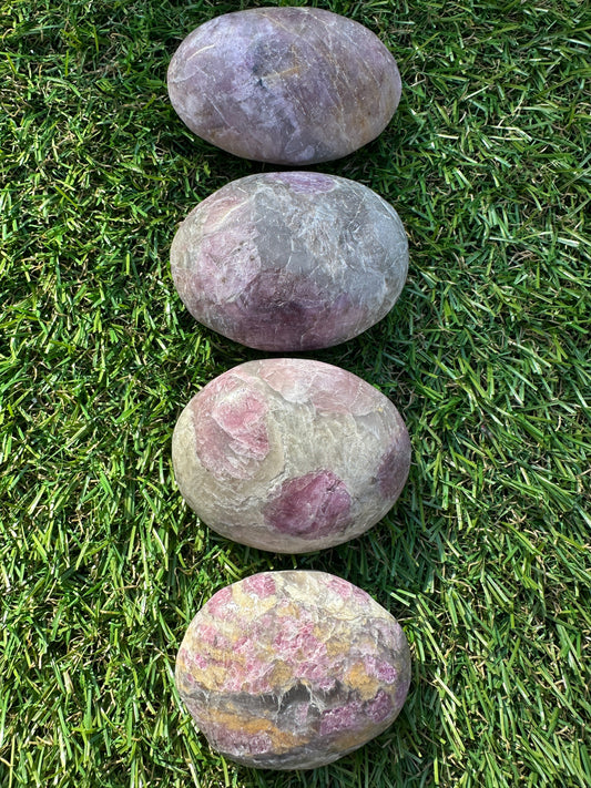 Tourmaline Pink Palm Stones