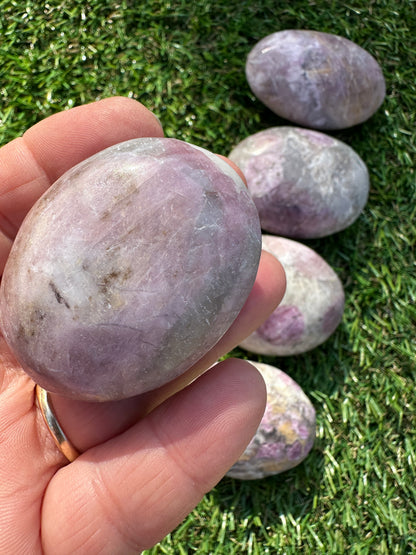 Tourmaline Pink Palm Stones