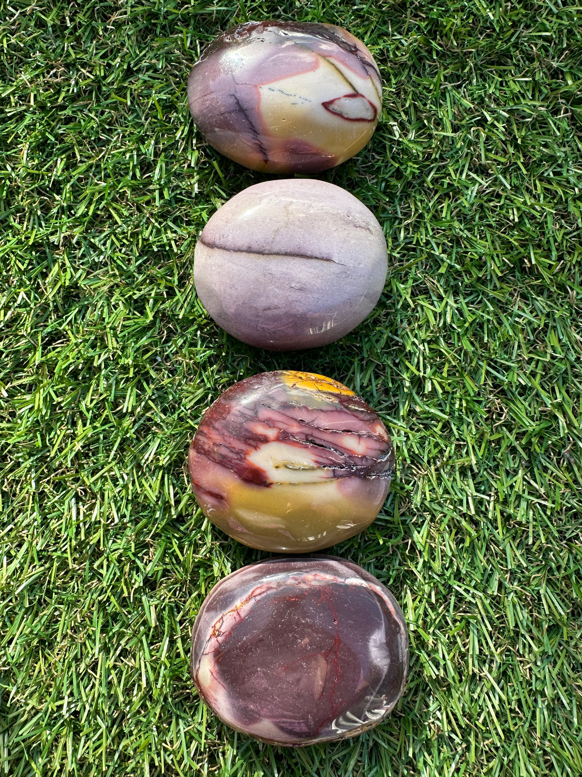 Mookaite Jasper Palm Stones