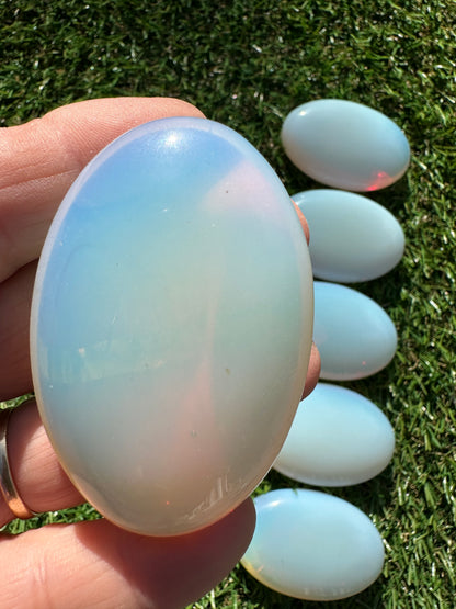 Opalite Palm Stones
