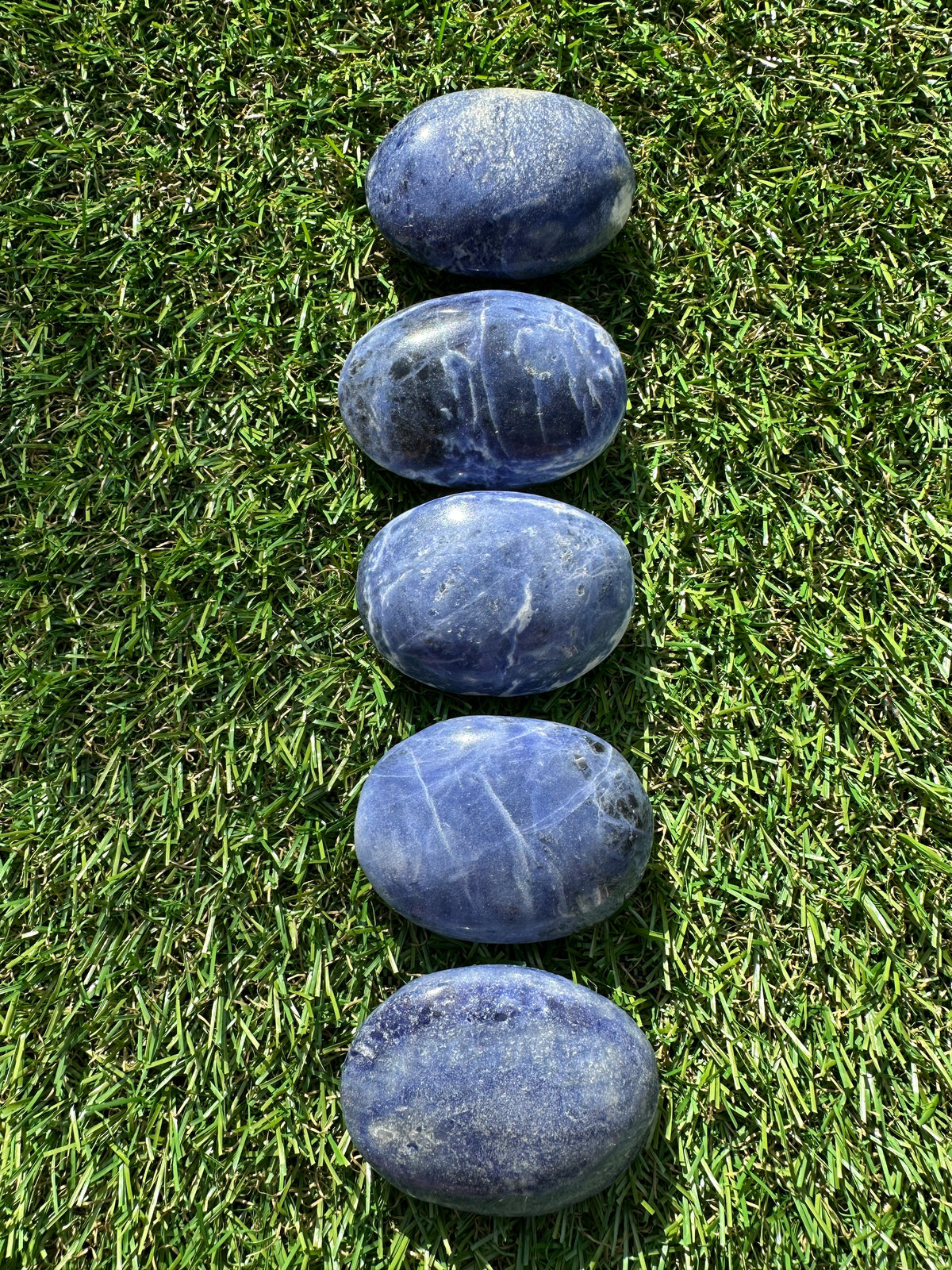 Sodalite Palm Stones