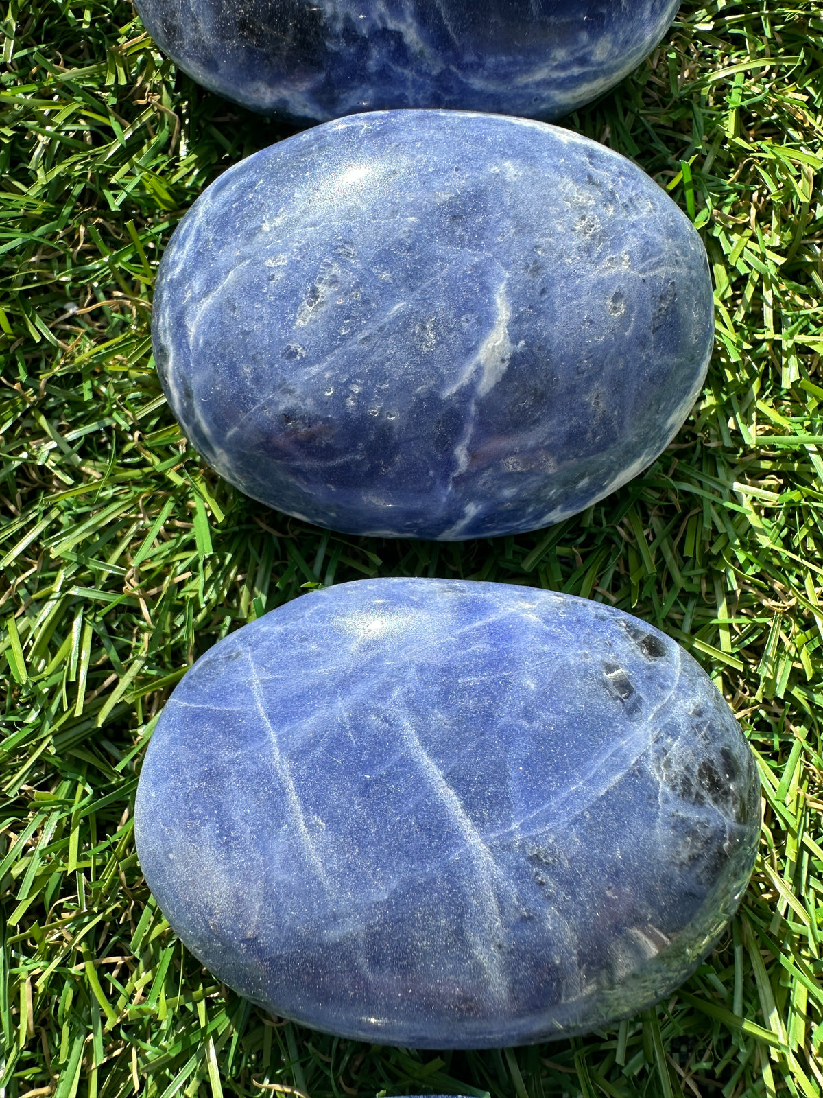 Sodalite Palm Stones