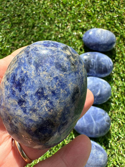 Sodalite Palm Stones