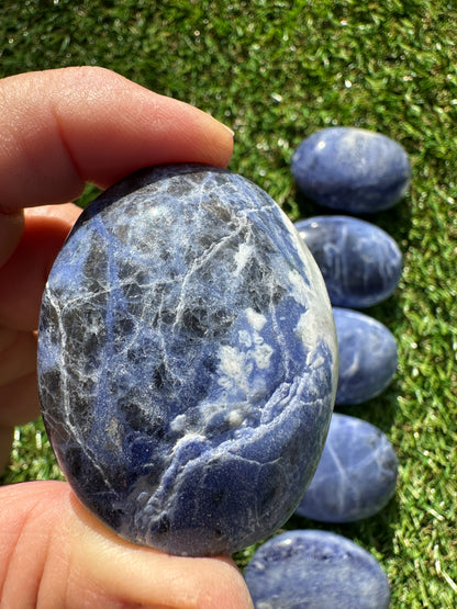 Sodalite Palm Stones