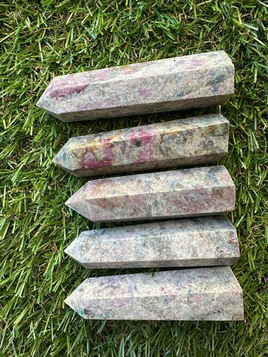 Ruby in Kyanite Points
