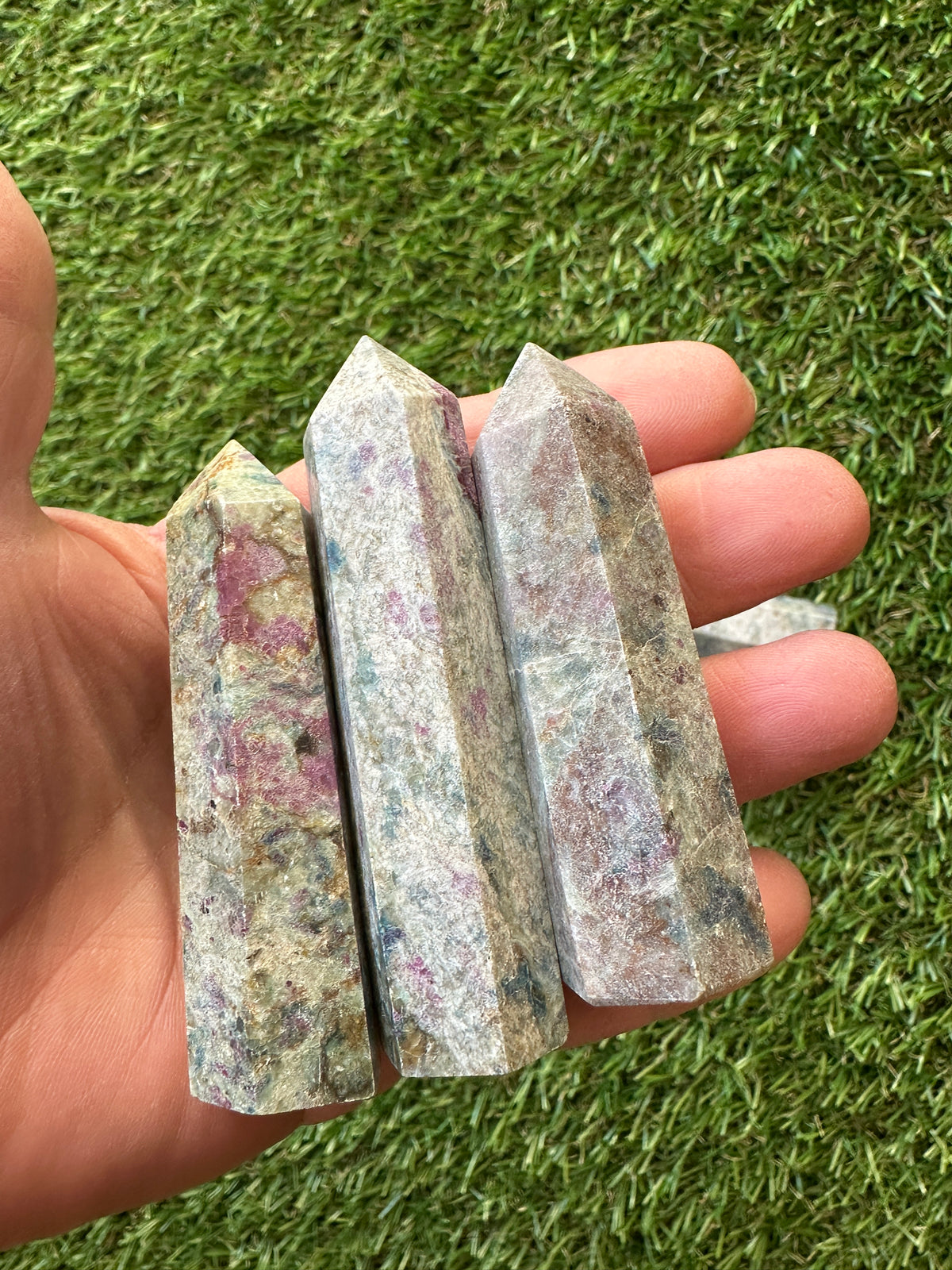 Ruby in Kyanite Points