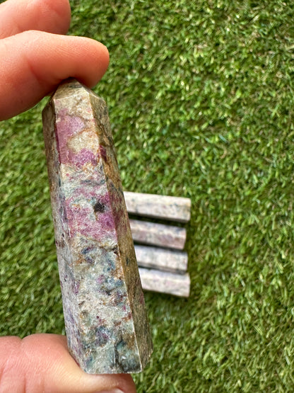 Ruby in Kyanite Points