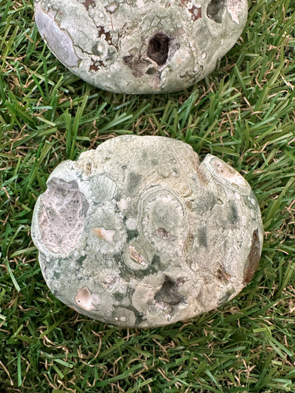 Rhyolite Rainforest Jasper Palm Stones