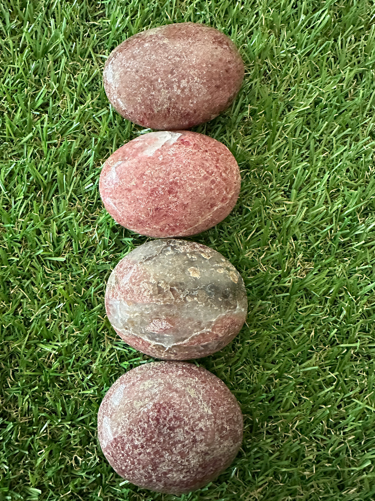 Rhodonite Palm Stones