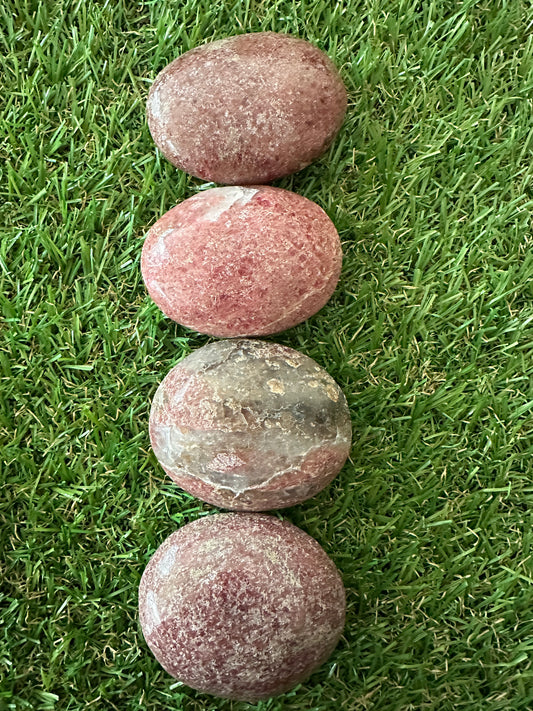 Rhodonite Palm Stones