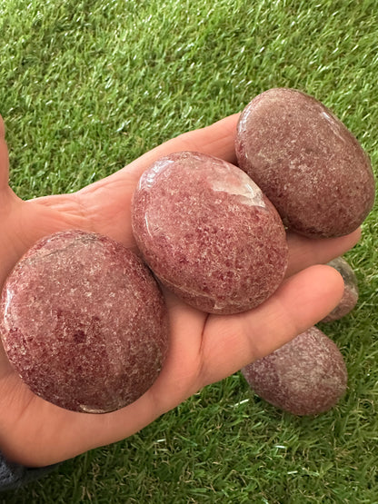 Rhodonite Palm Stones