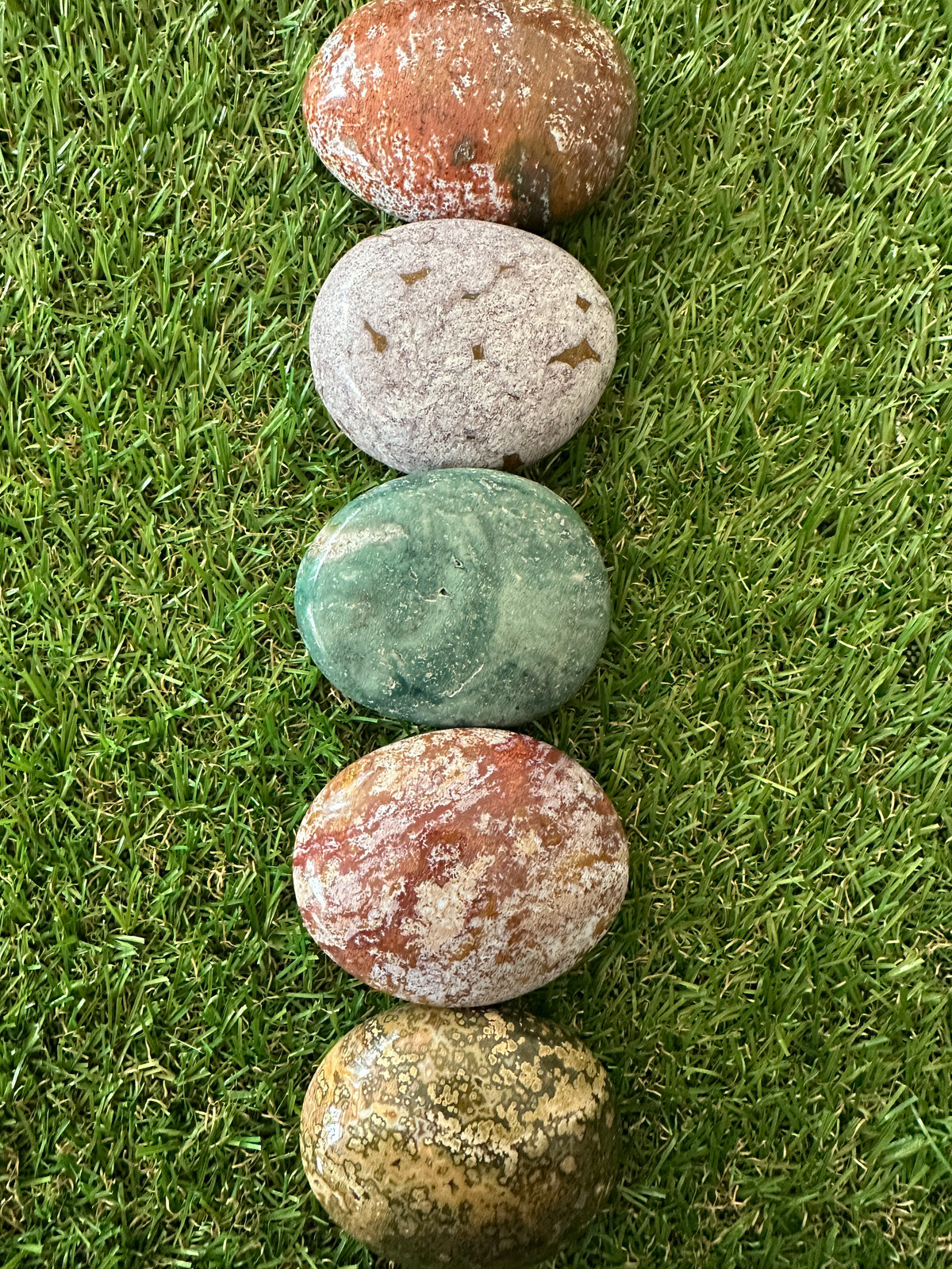 Jasper Ocean Palm Stones