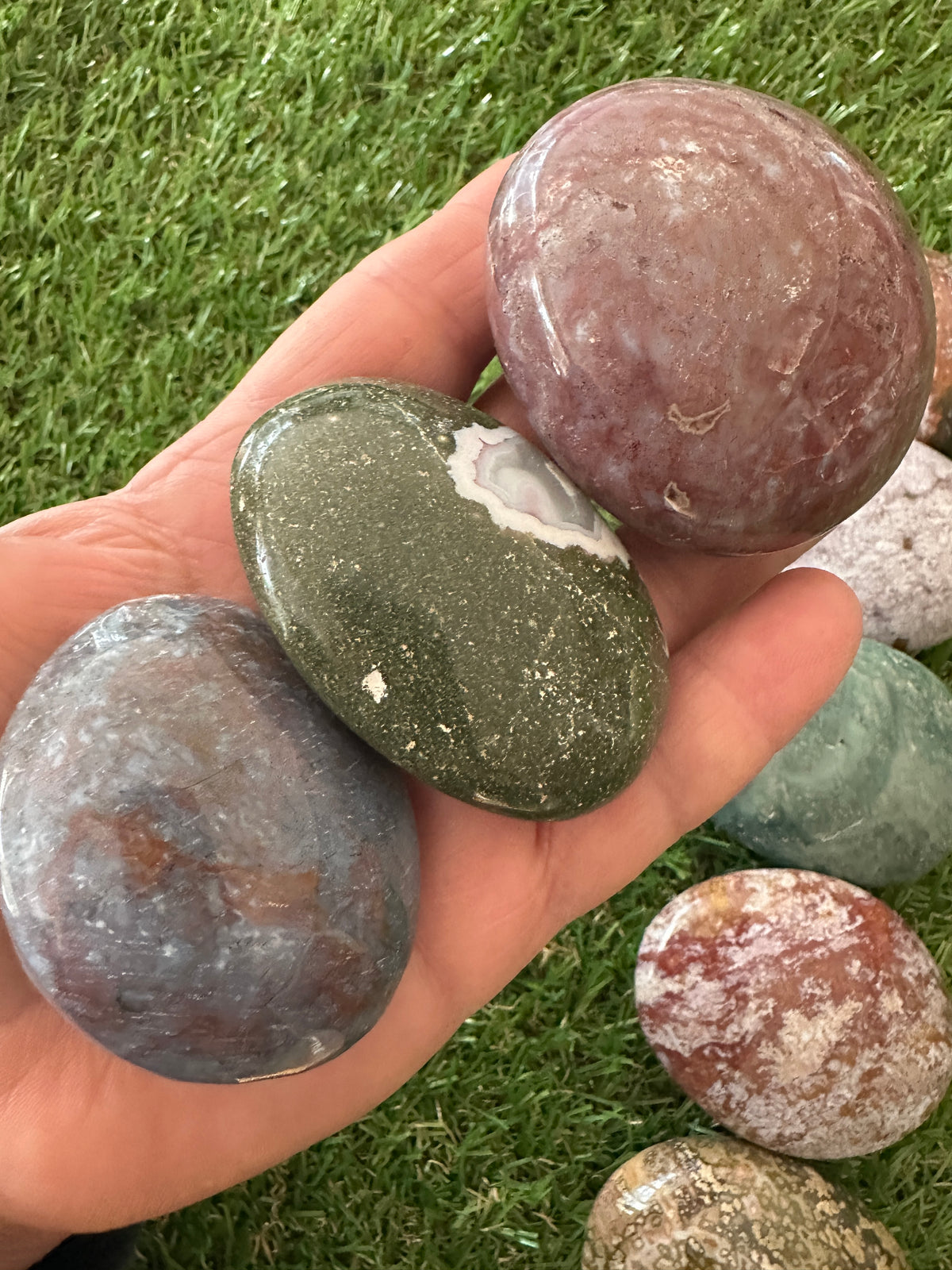 Jasper Ocean Palm Stones