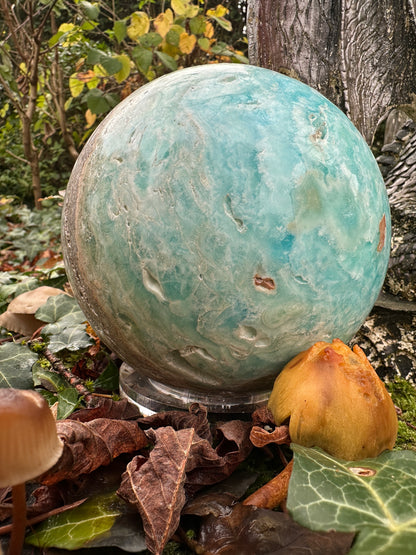 Aragonite Blue XL Sphere