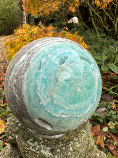 Aragonite Blue XL Sphere