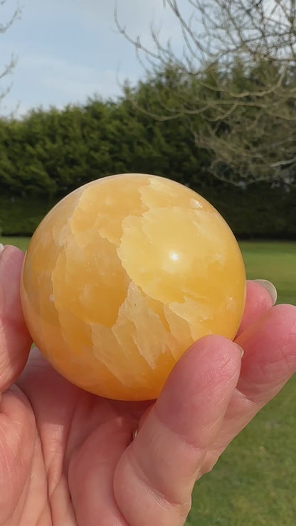 Calcite Orange Spheres